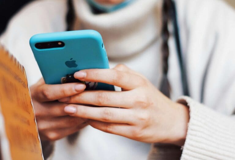 Person using phone